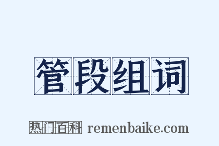 管段组词是什么意思的图片